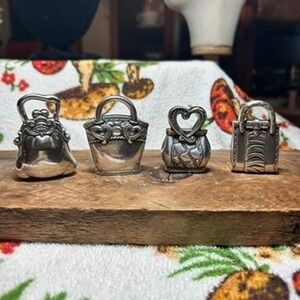 Brighton Handbag Charms/Place Card Holders Purse Bag Lot of 4 Collectible